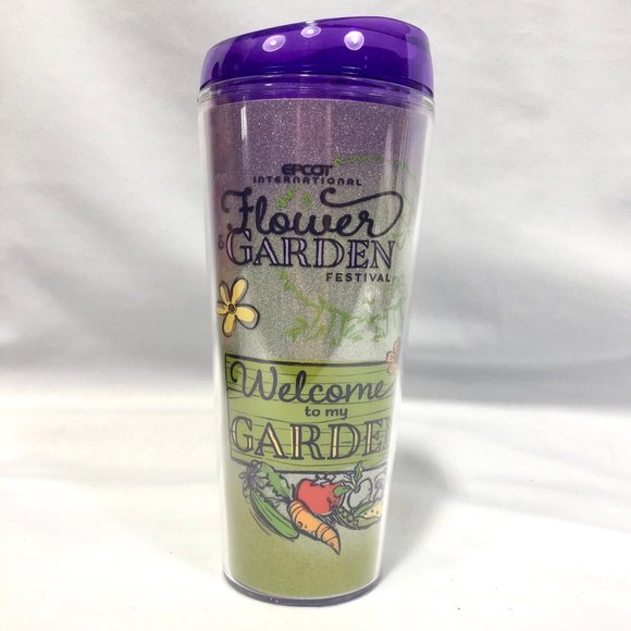 2022 Disney Parks Epcot Flower & Garden Festival Figment Tumbler Cup 22oz - NEW - Picture 3 of 3
